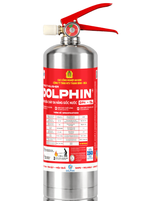 Bình chữa cháy gốc nước Dolphin DPA-I1L (vỏ inox)