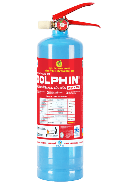 Bình chữa cháy gốc nước Dolphin DPA-T1L (vỏ thép)